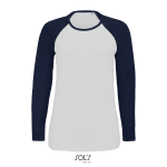 Γυναικείο μακρυμάνικο δίχρωμο T-shirt