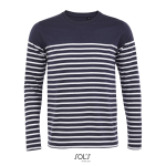 Ανδρικό μακρυμάνικο ριγέ T-shirt